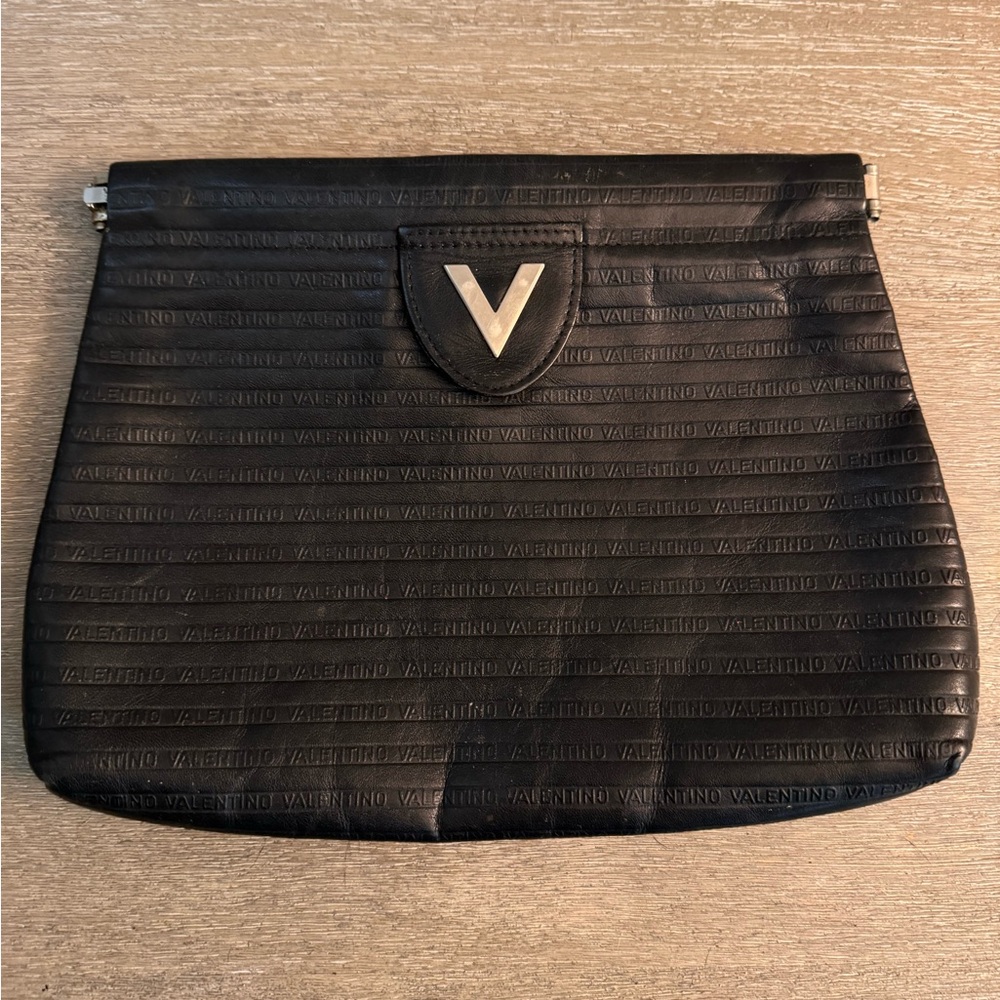 Mario Valentino Black Clutch Bag
